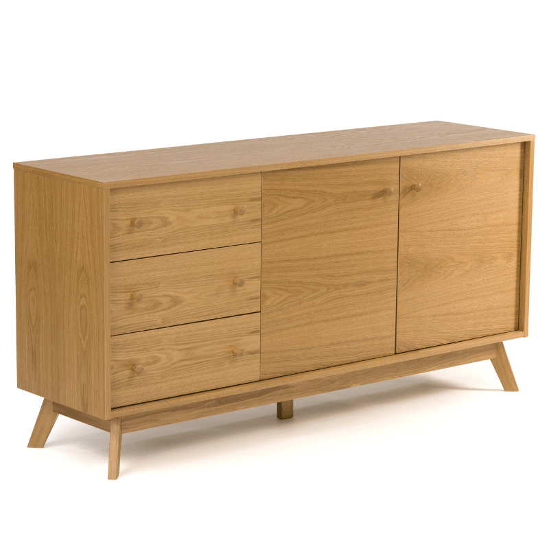 Kensal Skænk Egefiner 145x40x75 Woodman