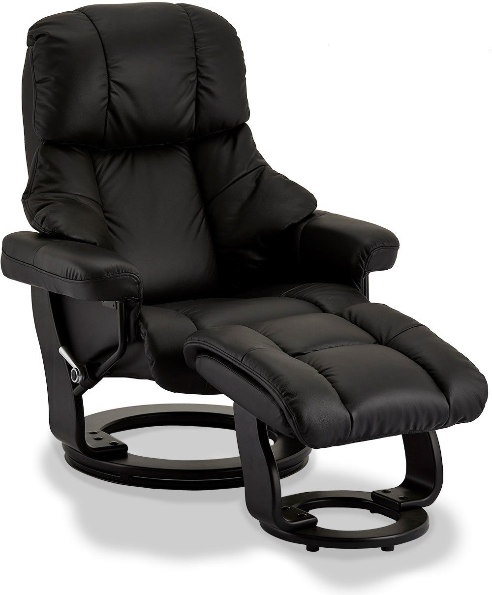 Lænestol Hvilestol Nielsen Design Crick Sort Læder H107xb83xl88