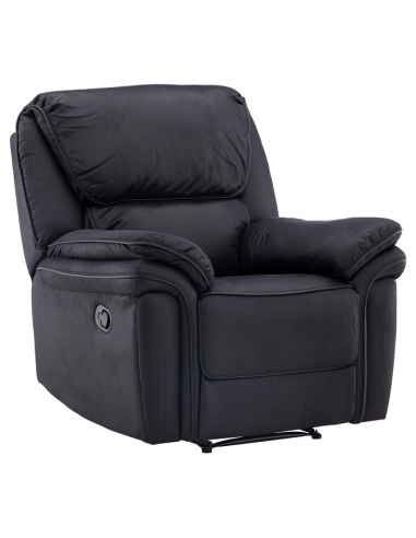 Lænestol Med Vippefunktion Microfiber H96 Sort