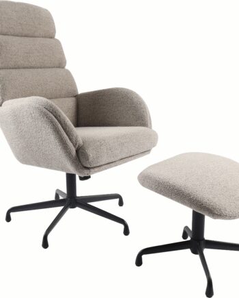 Lænestol Nordique Design Sifton Taupe Boucl H110b70d76 Fsc Metalstel
