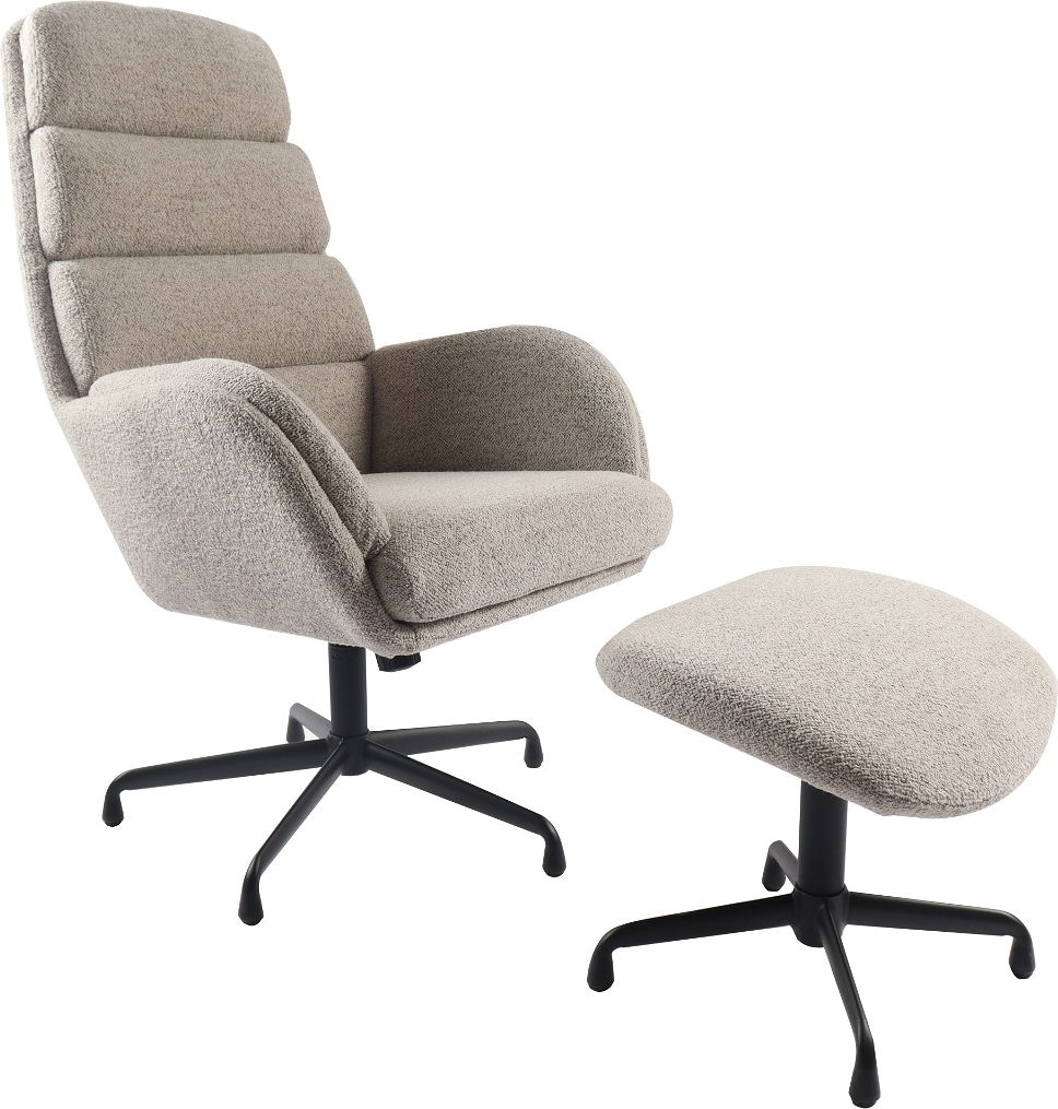 Lænestol Nordique Design Sifton Taupe Boucl H110b70d76 Fsc Metalstel