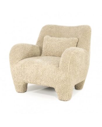 Lænestol Polyester Teddy Plys H81 Taupe