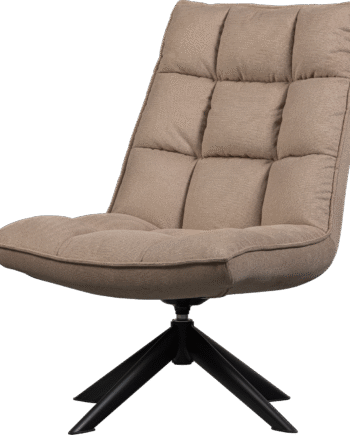 Lænestol Woood Collection Jouke Hvilestol Med Drejefunktion Sand Polyester