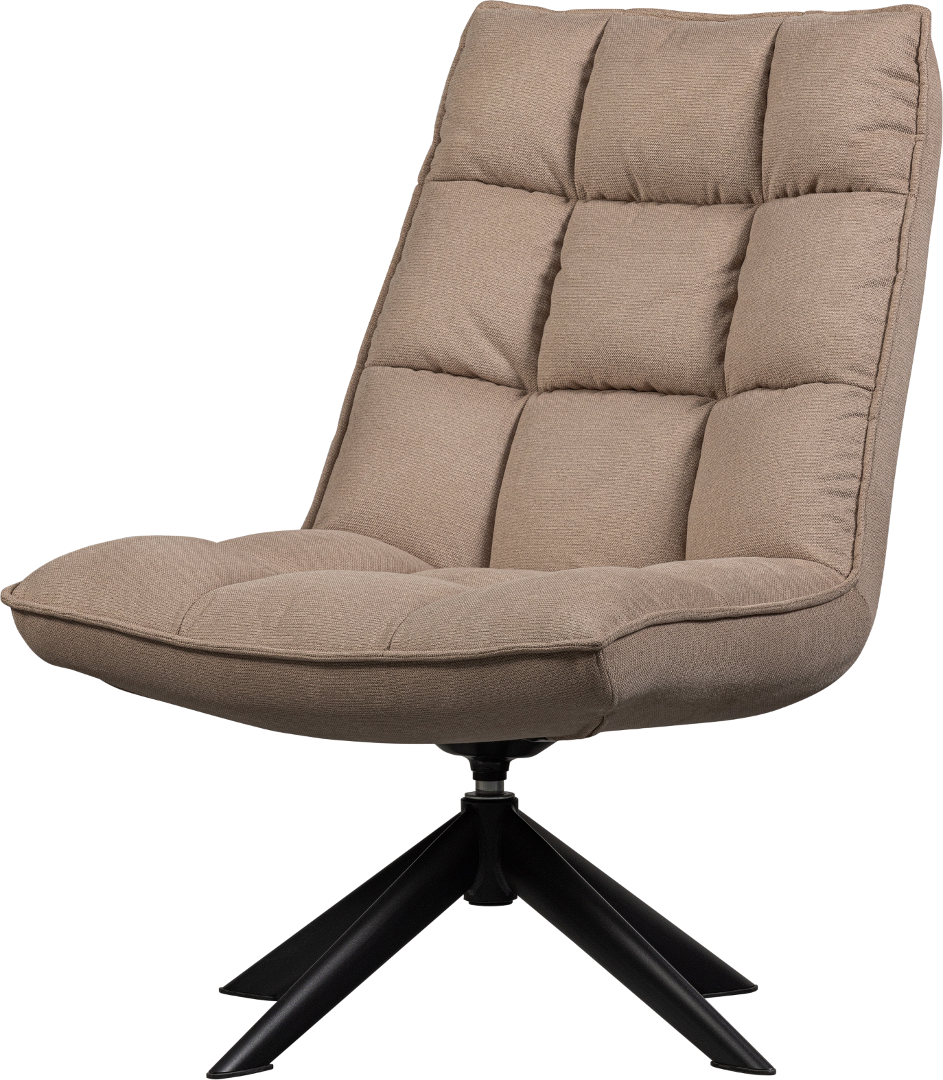Lænestol Woood Collection Jouke Hvilestol Med Drejefunktion Sand Polyester