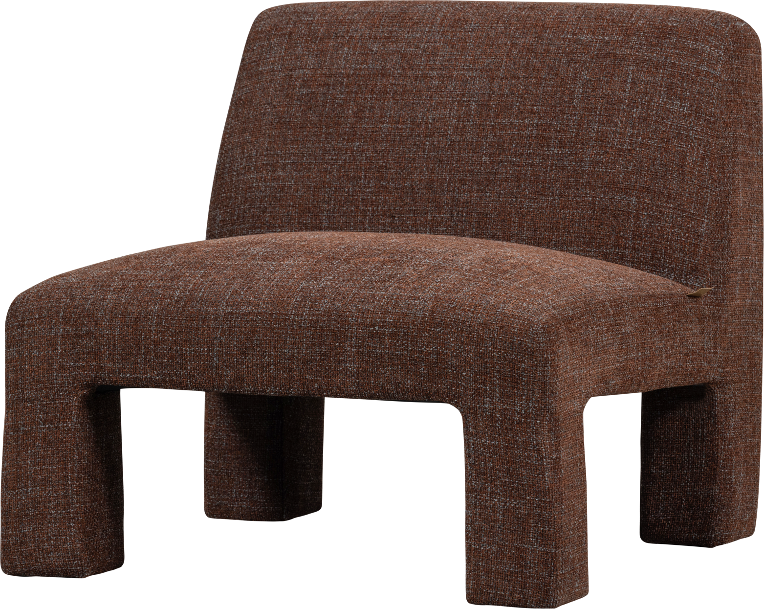 Lænestol Woood Collection Lavid Kastanje Polyester H73b74d84