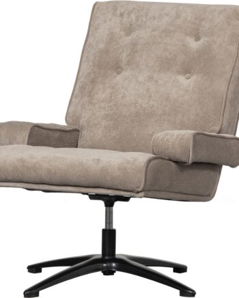 Lænestol Woood Exclusive William Retrodrejestol Naturfarvet Polyester