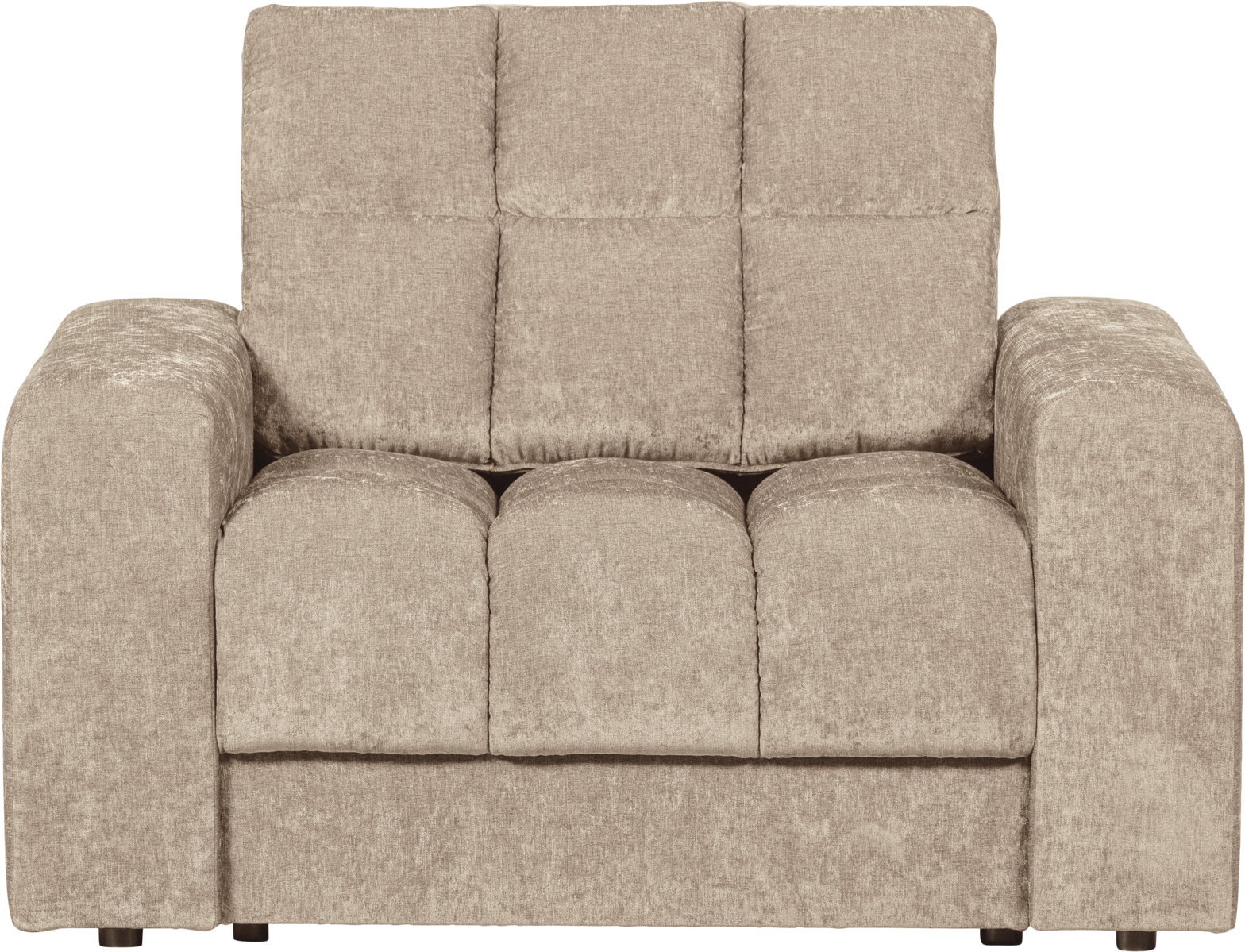 Lænestol Woood Second Date Nougat Polstret Polyester Loungestol H78xb103xd99