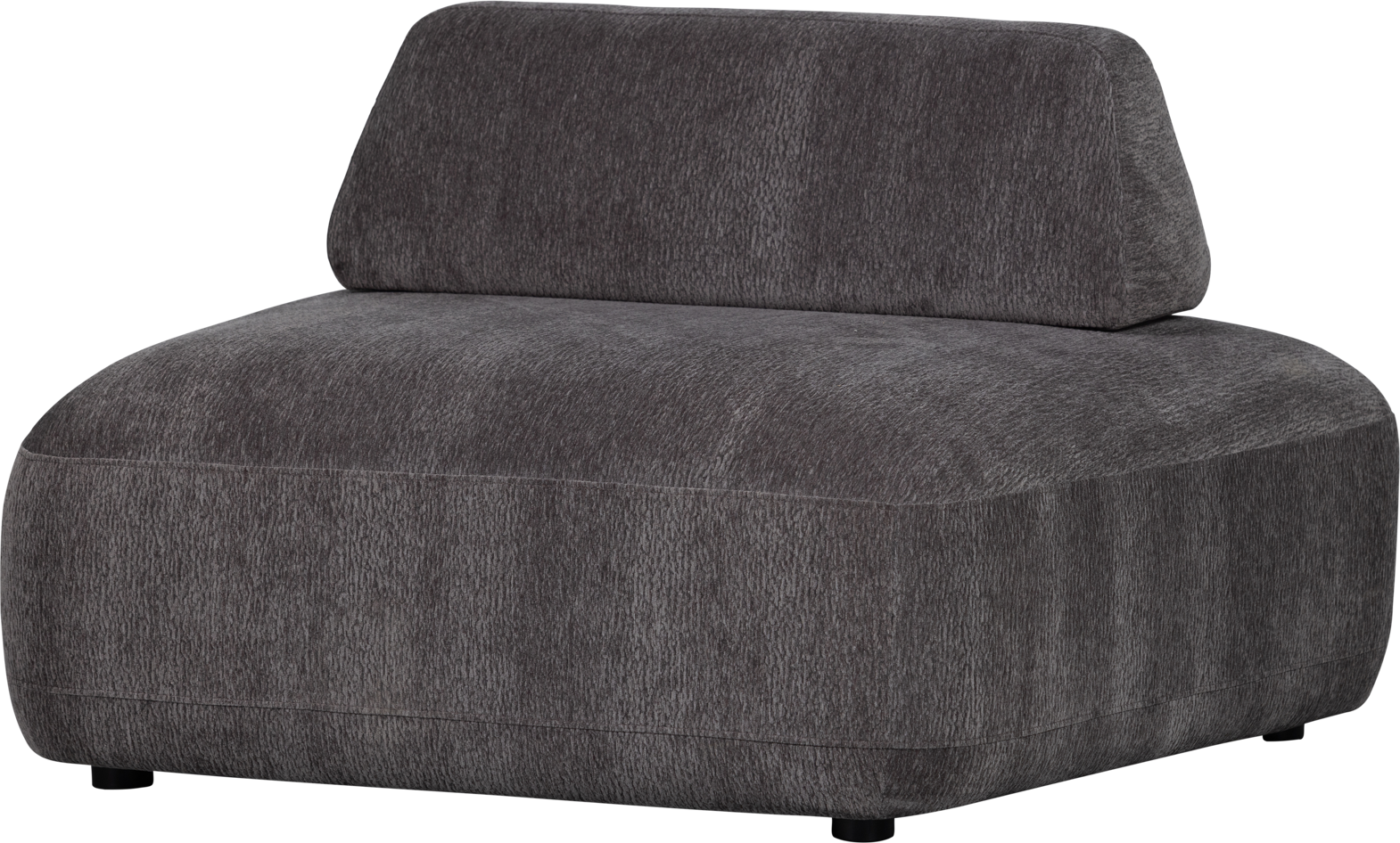 Lænestol Woood Sterck Mørkegrå Polyester Med Justerbar Rygpude H70xb100xd116