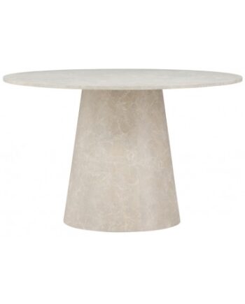 Lanz Rundt Spisebord Mdf H75 ø120 Beige Marmoriseret