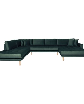 Lido Sofa Mørkegrøn Velour