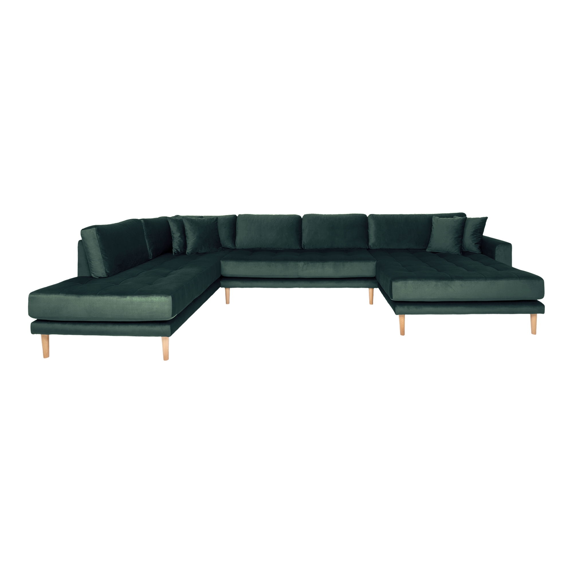 Lido Sofa Mørkegrøn Velour