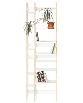 Lift Reol Minimalistisk Moderne Design Tre Størrelser 71x30x230 Hvid