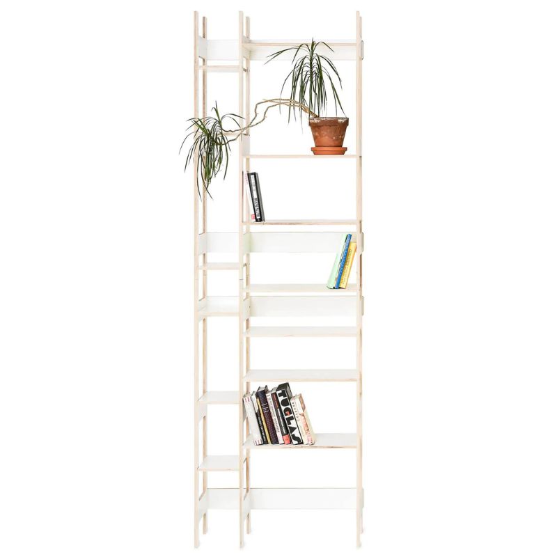 Lift Reol Minimalistisk Moderne Design Tre Størrelser 71x30x230 Hvid