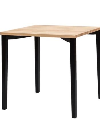 Lille Spisebord Træ 80x80x75 Flere Varianter Sort