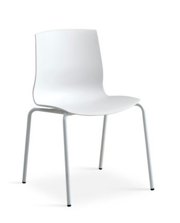Liv Frame Spisestol Hvid Hvid Skarp Pris