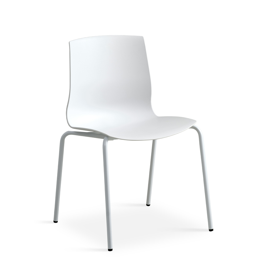 Liv Frame Spisestol Hvid Hvid Skarp Pris