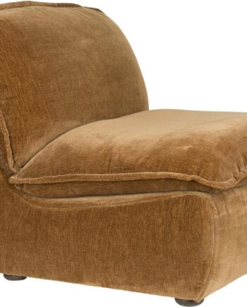 Loungestol Dutchbone Radley Lænestol Kastanjebrun H83xb82xl100