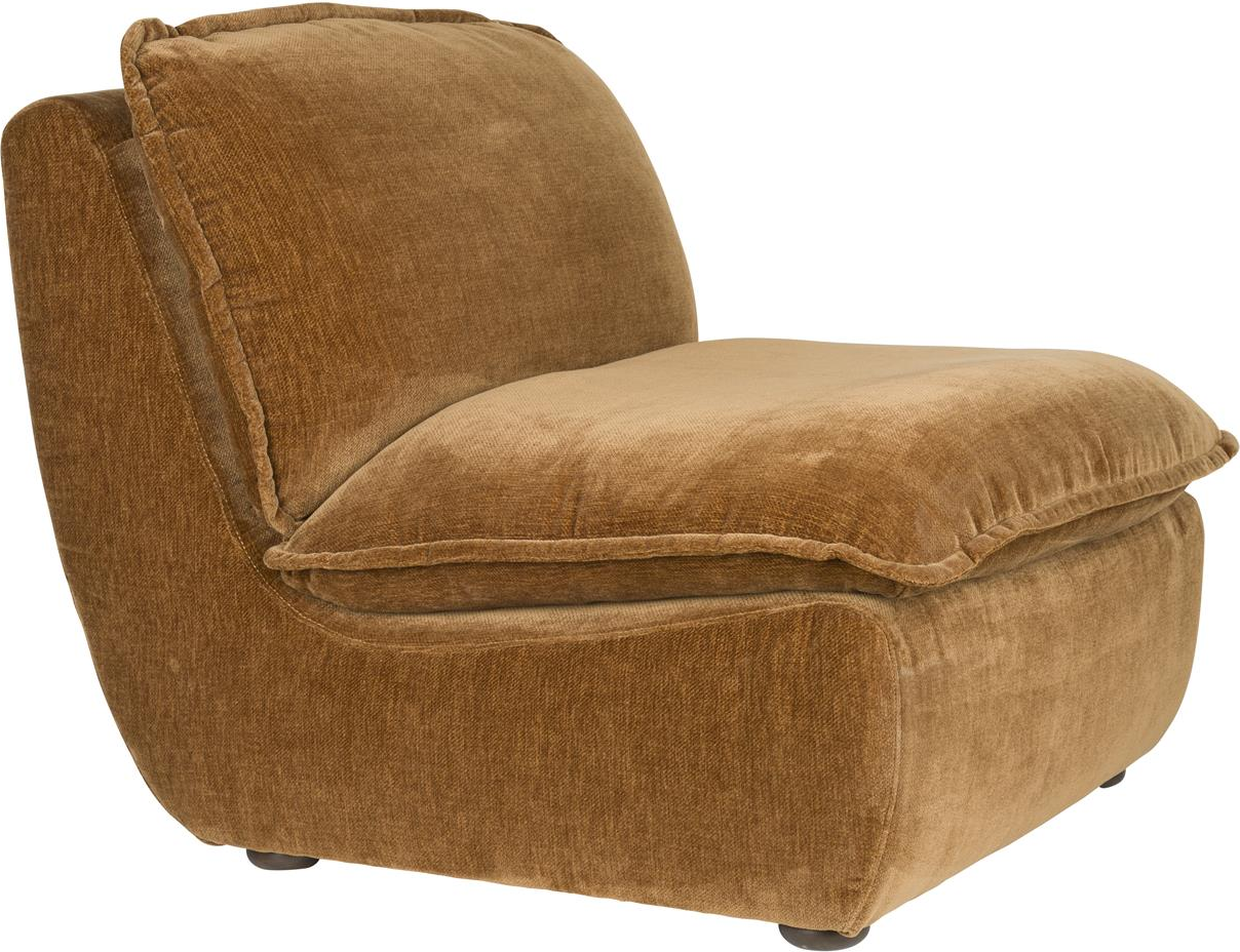 Loungestol Dutchbone Radley Lænestol Kastanjebrun H83xb82xl100