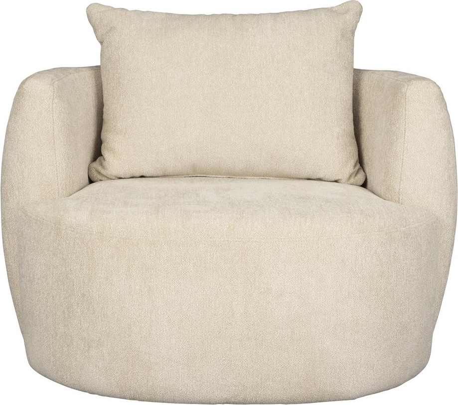 Loungestol Dutchbone Rocca Lænestol Lysgrå Polyester Skum H83 B107 D92