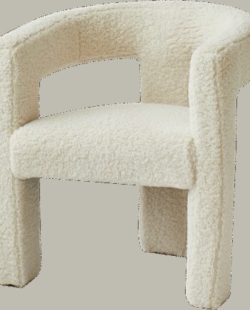 Loungestol Lænestol Arusha Fra Nordlys Furniture Hvid Boucl Med Ultratæt Skum