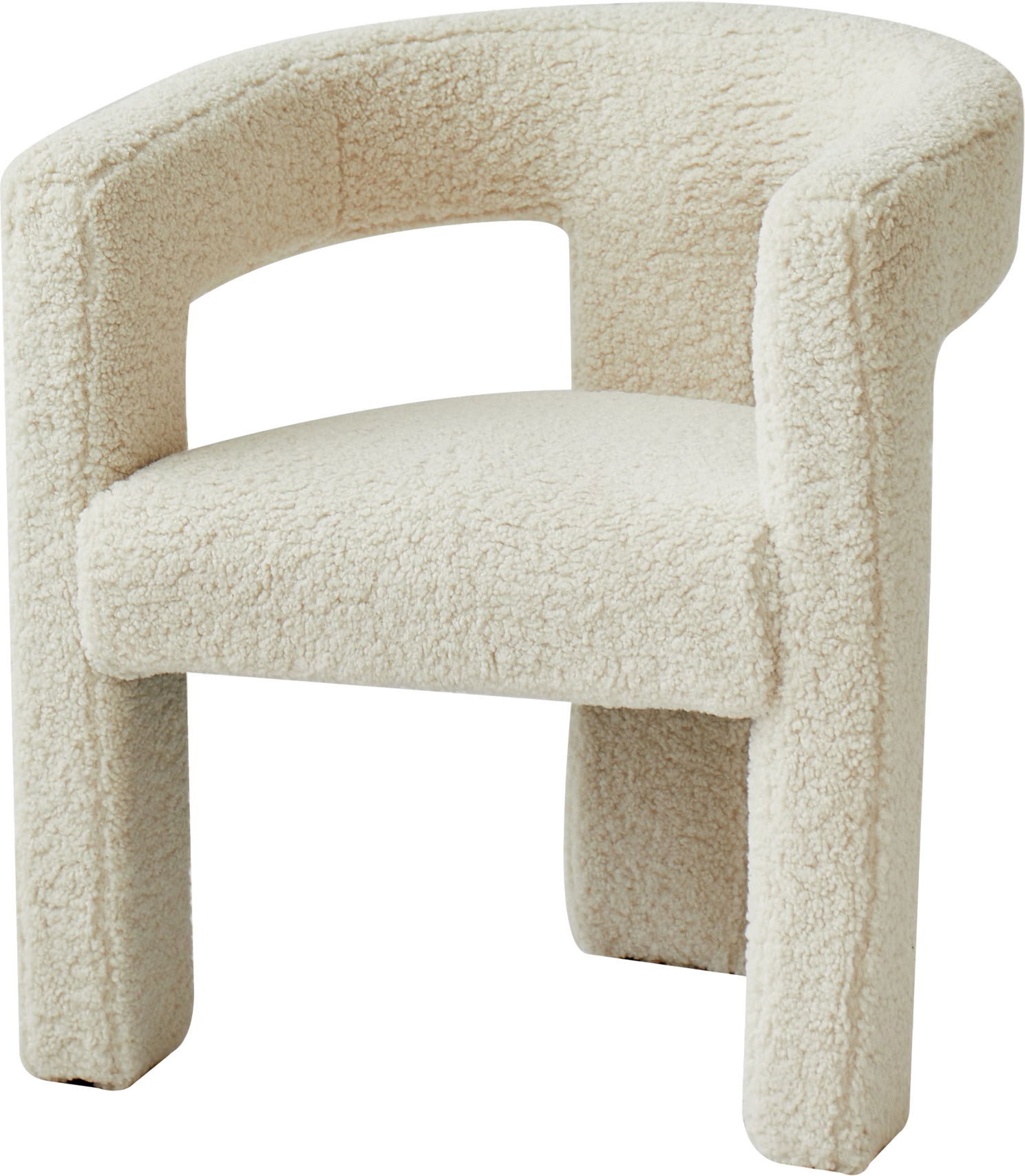 Loungestol Lænestol Arusha Fra Nordlys Furniture Hvid Boucl Med Ultratæt Skum