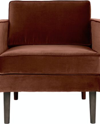 Loungestol Lænestol Broste Copenhagen Wind Velour Brun