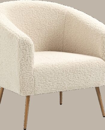 Loungestol Lænestol Nordlys Furniture Kiruna Boucl Natur H76b75d65