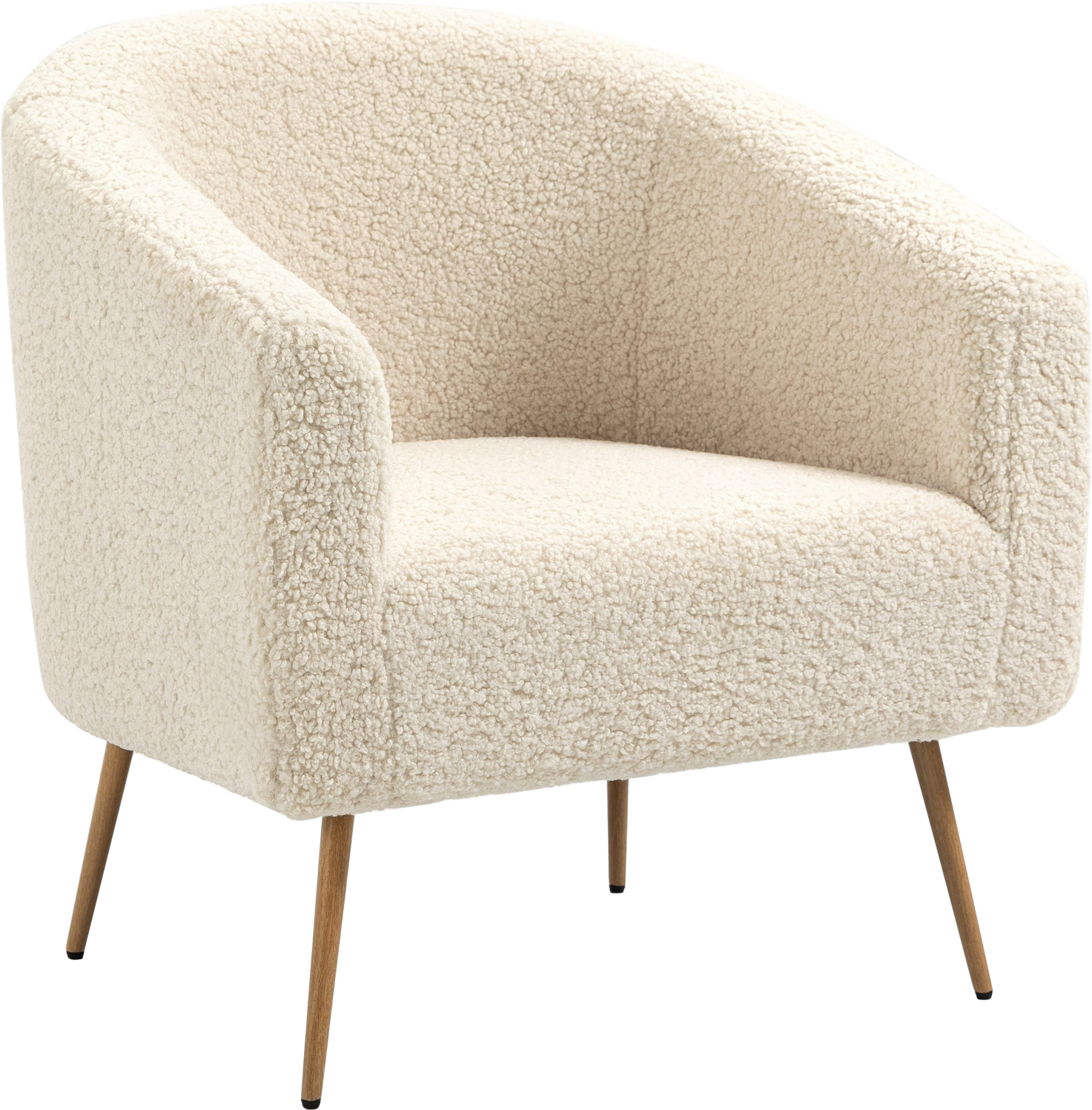 Loungestol Lænestol Nordlys Furniture Kiruna Boucl Natur H76b75d65