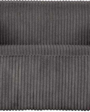 Loungestol Lænestol Woood Exclusive Bean Mørkegrå Ribstribet Polyester Med Fsc Treramme H74xb146xd98