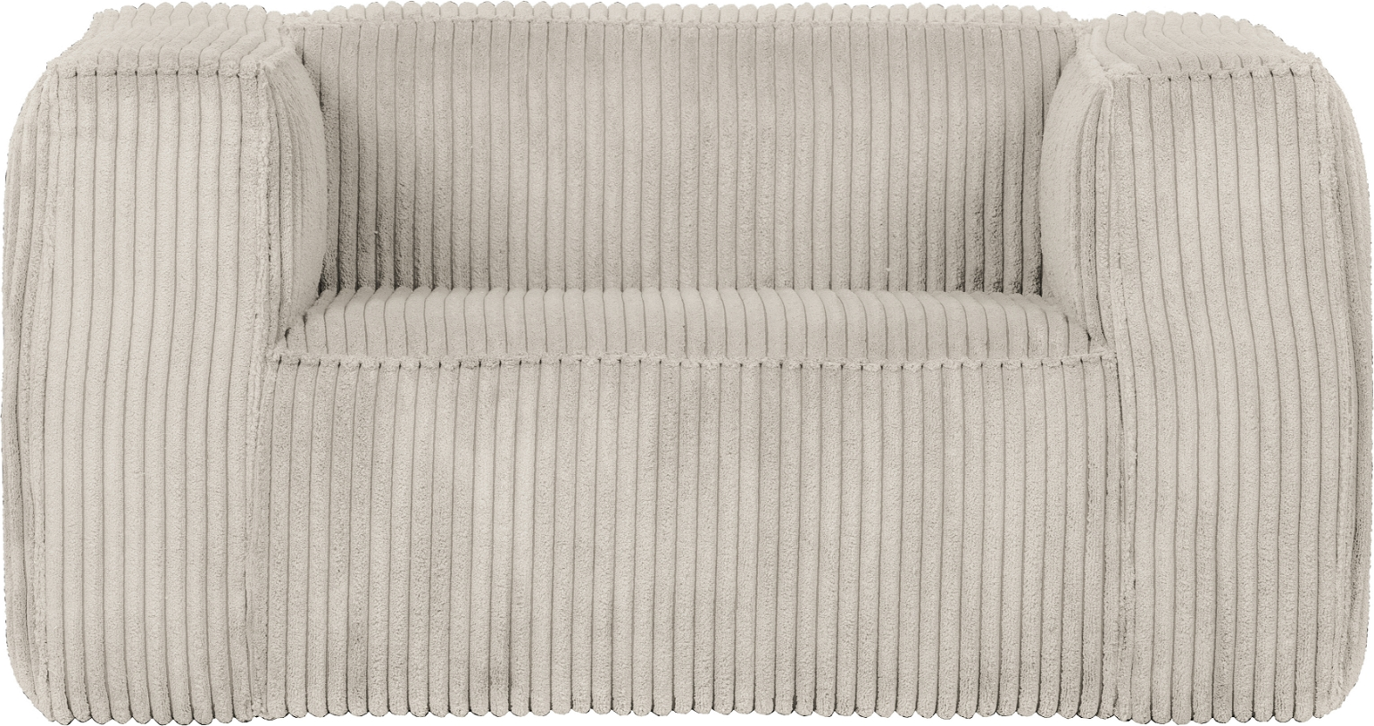 Loungestol Lænestol Woood Exclusive Bean Natur Ribbet Polyester Fsc Træ Stel H74b98l146