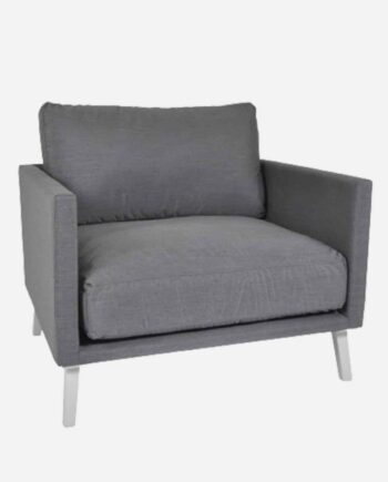 Loungestol Med Allweather Hynder Grå
