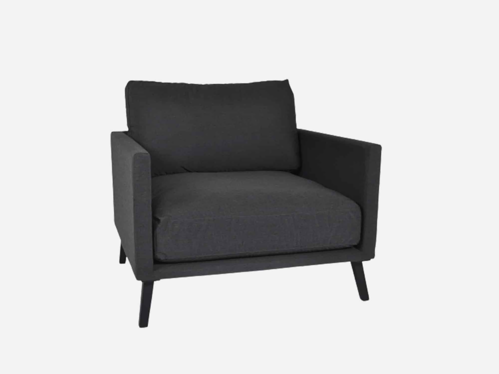 Loungestol Med Allweather Hynder Sort