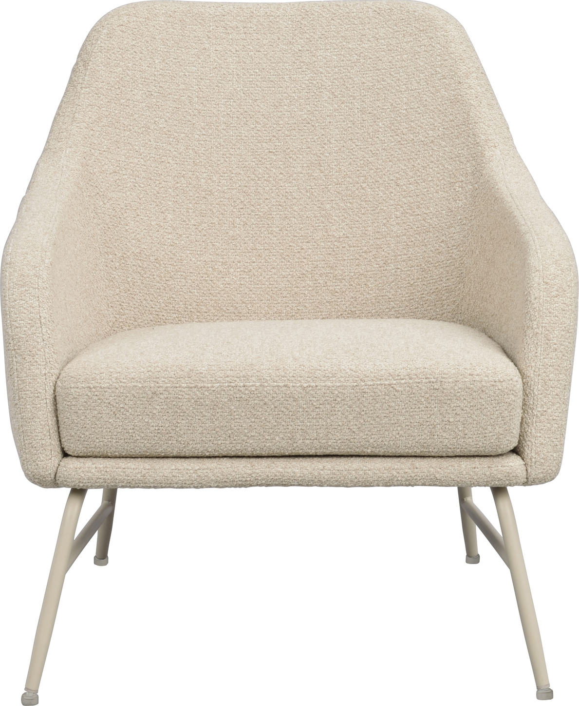Loungestol Rowico Eldwin Lænestol Beige Stof Med Pulverlakeret Metalstel