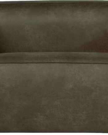 Loungestol Woood Bean Grøn Lænestol Med Læderlook Fsc Certificeret Træ ø14698
