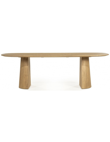 Lune Ovalt Spisebord Mangotræ 240 105 Natur