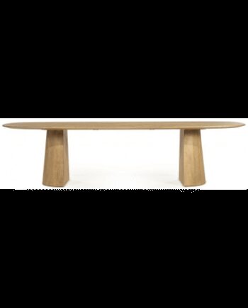 Lune Ovalt Spisebord Mangotræ 300 105 Natur