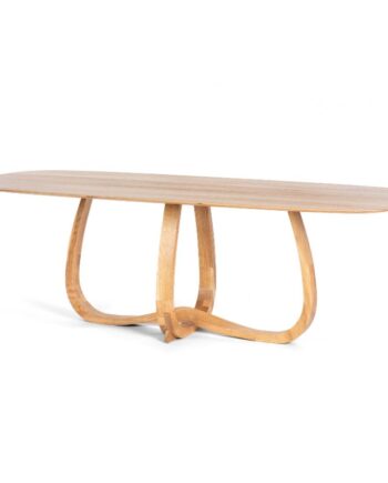 Lup Ovalt Spisebord Massiv Egetræ Flere Størrelser 90x180