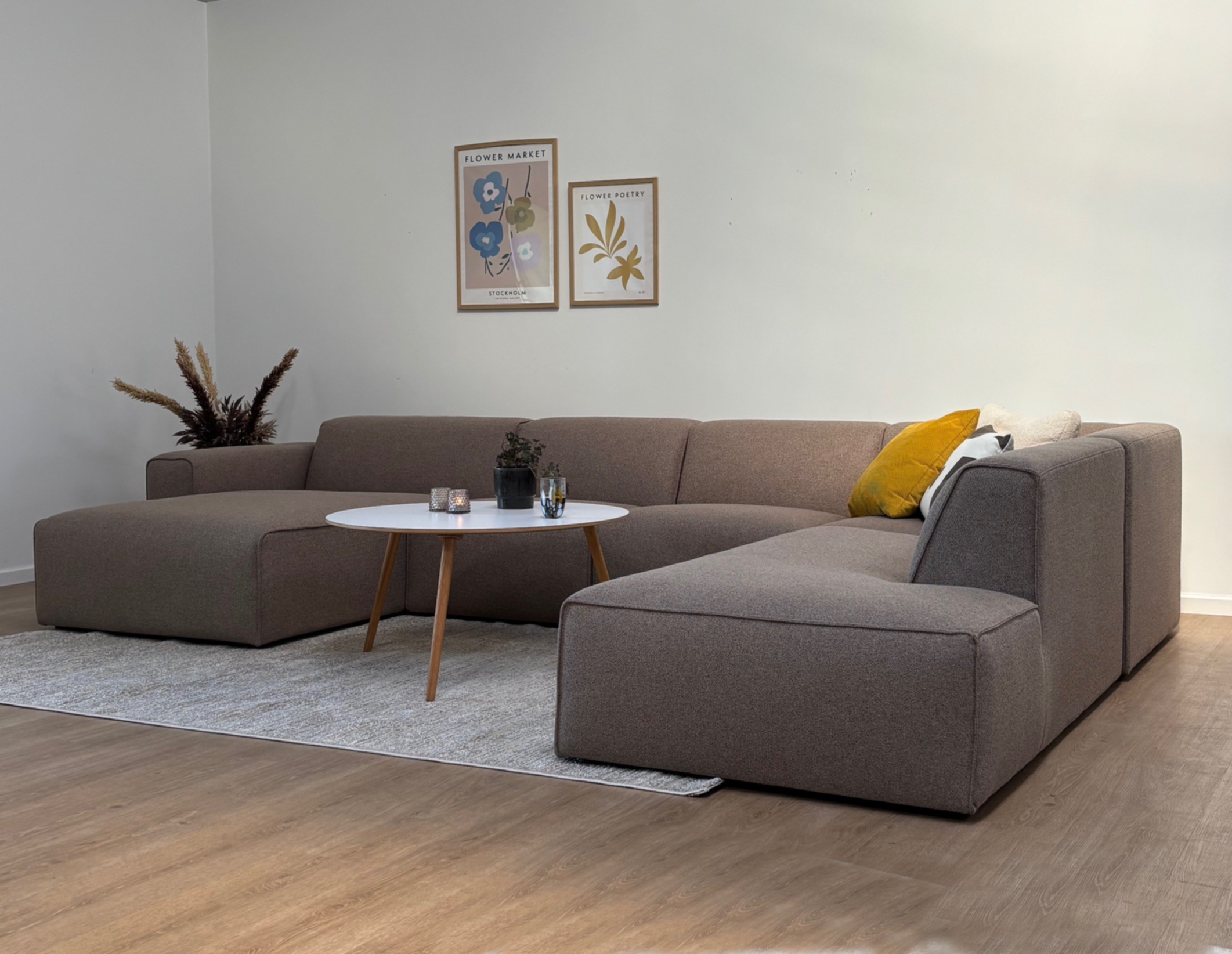 Manhattan Sofa Med Chaiselong Open End Brede Midt Moduler