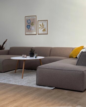 Manhattan  Sofa Med Chaiselong Open End Smalle Midt Moduler