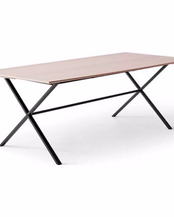 Meza Hammel  Square Spisebord 210 100  Finr Sort Krydsstel