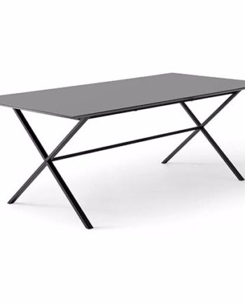 Meza Hammel  Square Spisebord 210 100  Grafit Sort Krydsstel