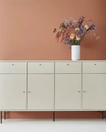 Mistral  Høj Beige Skænk Sorte Ben