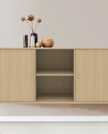 Mistral  112 Skænk Inkl Døre 133x61x43  Hvidpigmenteret