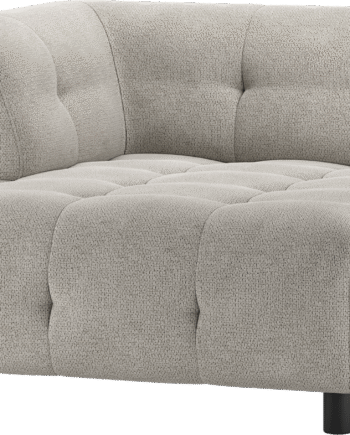 Modulær Sofa Chaiselong Venstre Woood Louis Lysegrå Chenille Polyester