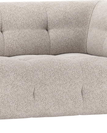 Modulær Sofa Sæders Højre Arm Woood Louis Grov Melange Lysegrå Polyester 122x90x73