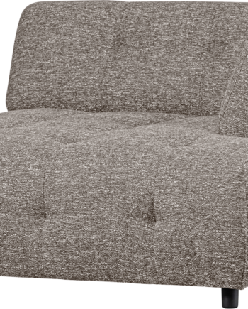 Modulær Sofa Woood Louis Chaiselong Højre Grov Melange Kaffe 122x140x73