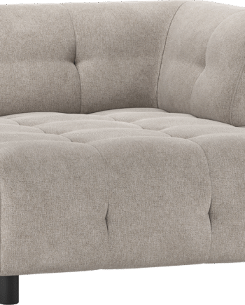 Modulær Sofa Woood Louis Chaiselong Højre Lysegrøn Fladvævet Polyester