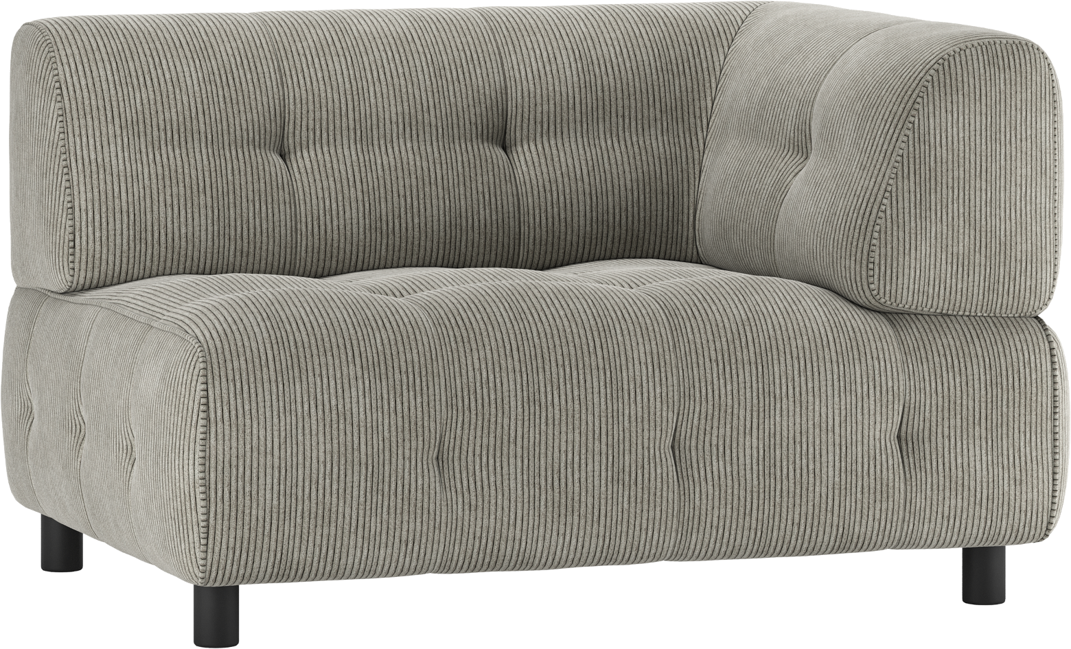 Modulær Sofa Woood Louis Sæders Højre Arm Fløjl Lysegrøn