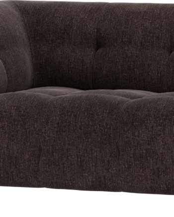 Modulær Sofa Woood Louis Sæders Med Venstre Arm Fladvævet Polyester Kaffe H73xd90xl122