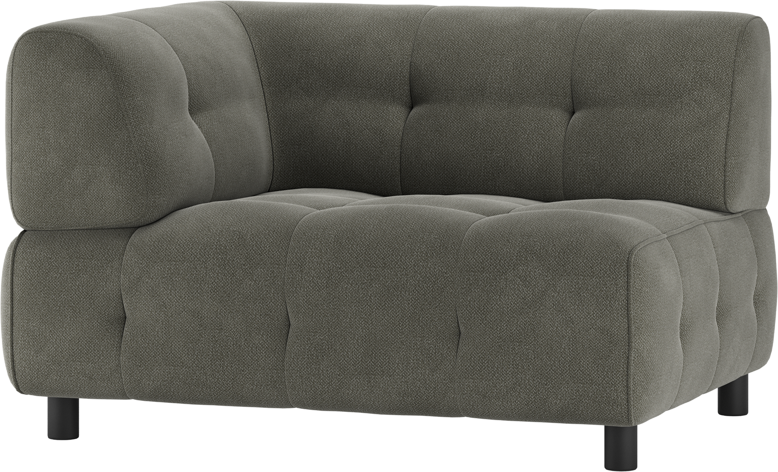 Modulær Sofa Woood Louis Sæders Venstre Arm Grøn Vævet Polyester H73xb90xl122